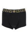Versace Black Briefs With Elastic Waist With Medusa Print In Cotton Stretch Man In Black
