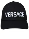 VERSACE VERSACE BLACK COTTON HAT
