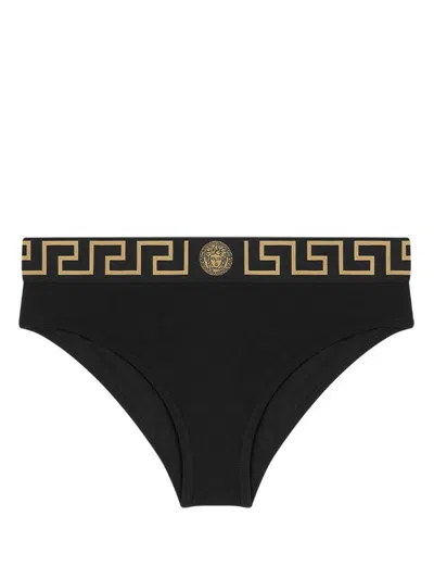 Versace Black Cotton Jersey Briefs