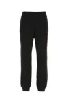 Versace Men Black Cotton Joggers In Black