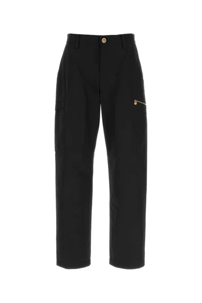 VERSACE BLACK COTTON PANT