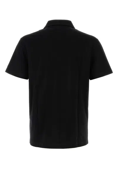 Versace Black Cotton Polo Shirt