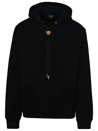 Versace Black Cotton Sweatshirt