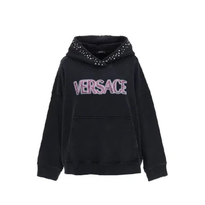 Versace Black Cotton Sweatshirt