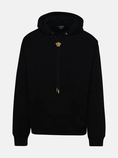 Versace Black Cotton Sweatshirt