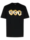 Versace Men's Cotton Crew-neck T-shirt In Black
