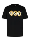 Versace Men's Cotton Crew-neck T-shirt In Black