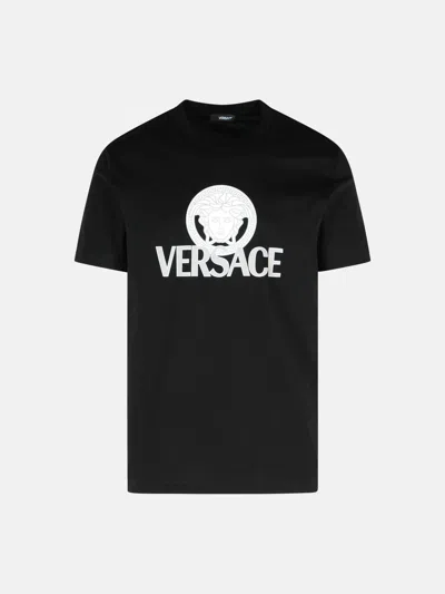 Versace Black Cotton T-shirt