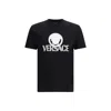 Versace Man T-shirt Black Size L Cotton In Black