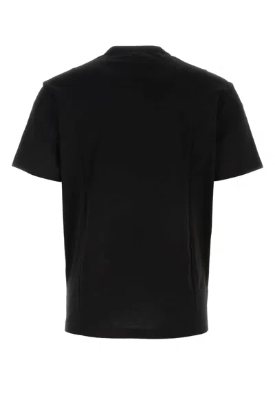 Versace Black Cotton T-shirt In Nero