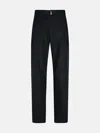 VERSACE BLACK COTTON TROUSERS