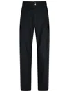 VERSACE BLACK COTTON TROUSERS