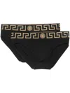 Versace Set Of Two Briefs With Greek Border
