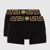 Versace Set Of Two Medusa-head Motif Briefs In Black