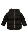 Versace Black Barocco Down-padded Jacket In Black