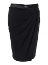Versace Skirt Responsible Stretch Crepe Jersey In Black