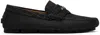 Versace Black Driver Loafers In 1b00e-black-rutheniu