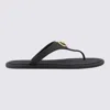 Versace Black Slides With Medusa Detail