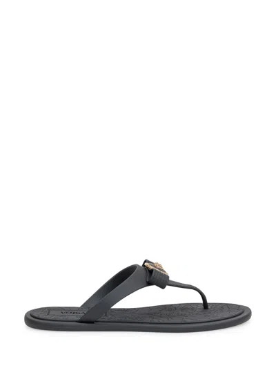 Versace Black Flats