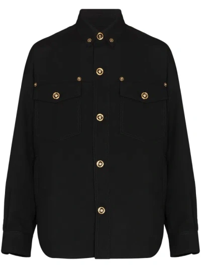 Versace Black Gabardine Jacket