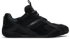 Versace Black Galaxia Sneakers In 1b000-black