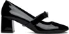 Versace Black Gianni Ribbon Block Heels In 1b00p-black-palladiu