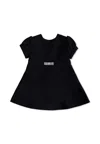 Versace Black Gianni Ribbon Dress For Baby Girl In Black
