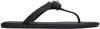 Versace Black Gianni Ribbon Flip-flops In 1b00v-black-