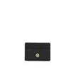Versace Black Leather Medusa Biggie Card Holder In Black
