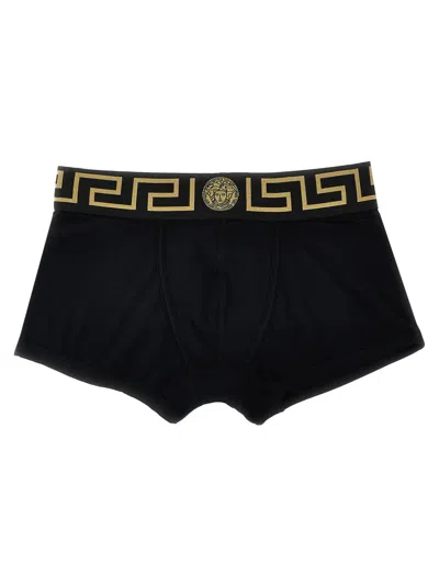 VERSACE BLACK GRECA BOXERS