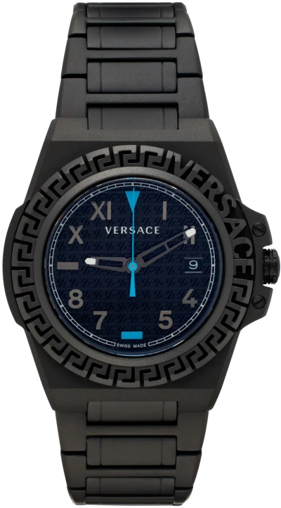 Versace Black Greca Reaction Watch