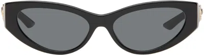 Versace Black Greca Strass Cat-eye Sunglasses
