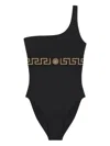 Versace Greca Swimsuit In Black