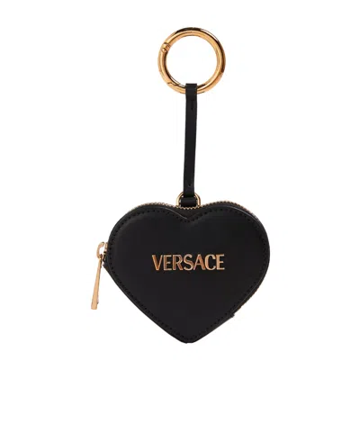 Versace Black Heartshaped Coin Purse