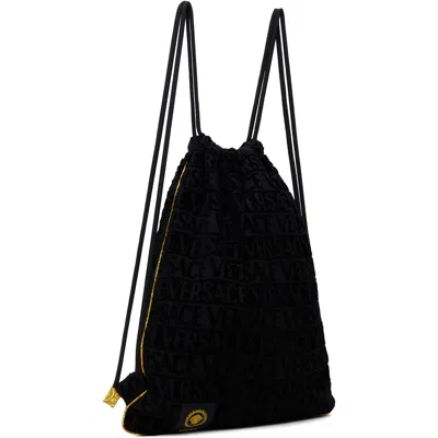 Versace Black I Heart Baroque Gym Backpack