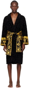 VERSACE BLACK 'I HEART BAROQUE' dressing gown
