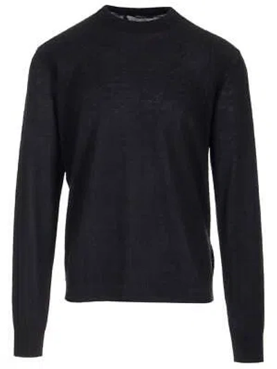 Pre-owned Versace Black 'la Greca' Sweater