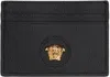 VERSACE BLACK 'LA MEDUSA' CARD HOLDER