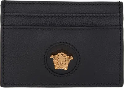 Versace Black 'la Medusa' Card Holder
