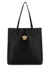 Versace Men Black Leather Shopping Bag