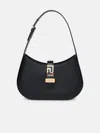 Versace Black Leather Bag In Black