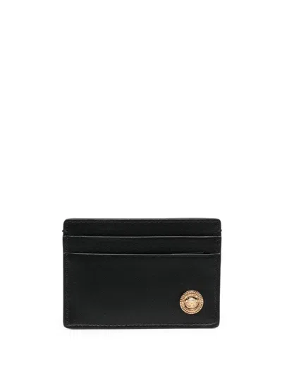 Versace Black Leather Card Holder