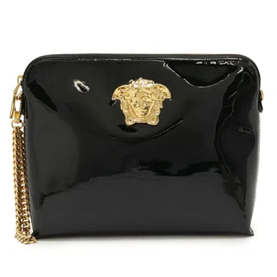 Pre-owned Versace Black Leather Clutch Bag ()