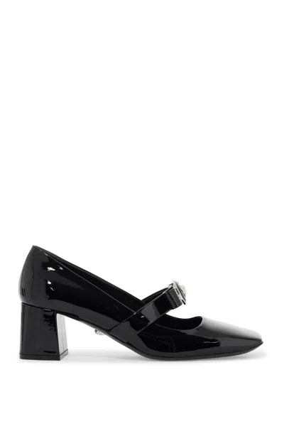VERSACE BLACK LEATHER DÉCOLLÈTÈ