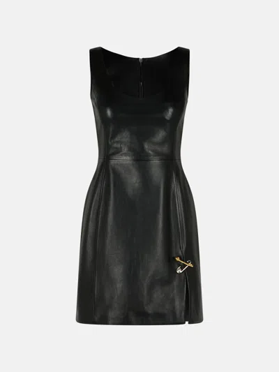 Versace Black Leather Dress