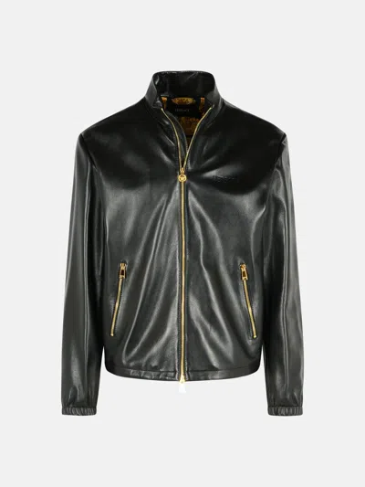 Versace Black Leather Jacket