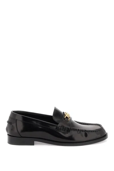Versace Loafers T.25 Calf Leather In Black
