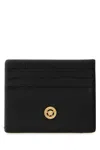 Versace Black Leather Medusa Biggie Card Holder