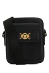 Versace Man Black Leather Medusa Biggie Crossbody Bag