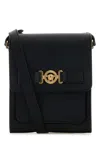 Versace Black Leather Medusa Biggie Crossbody Bag